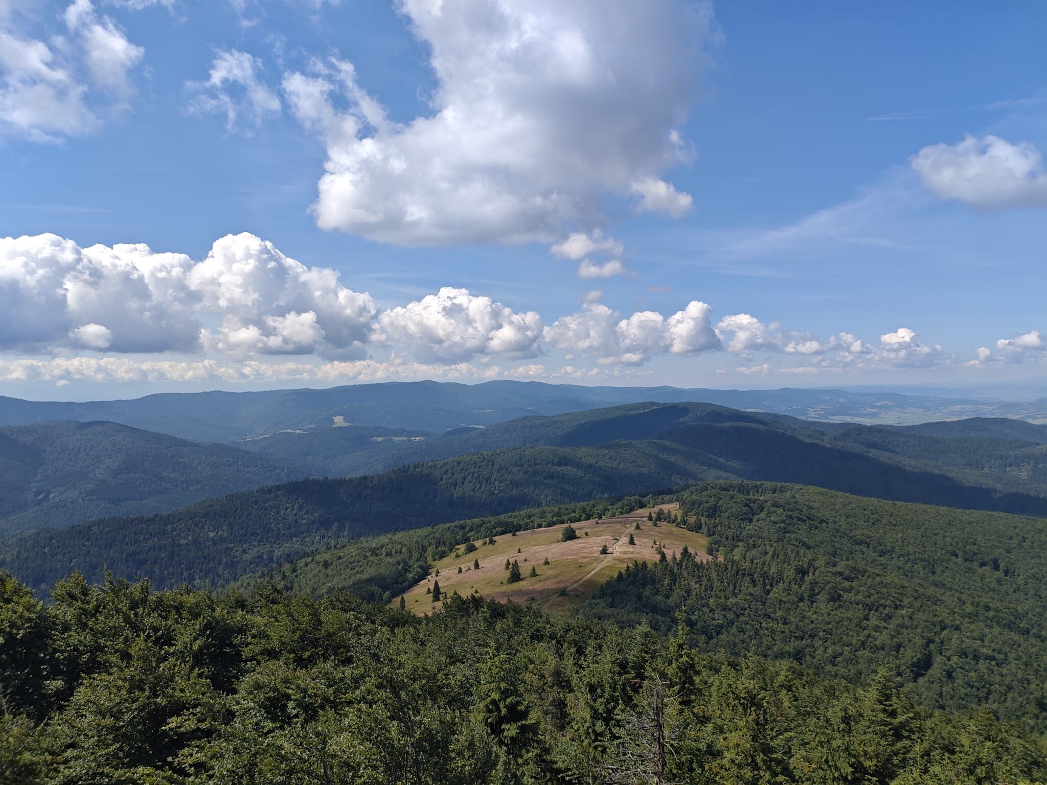 Okolica - panorama ze szczytu Mogielicy